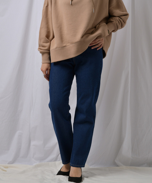 Ambre Neige（アンブルネージュ）の「ストレートデニム【WEB/EC限定商品】（デニムパンツ・レディース・ネイビー/サックスブルー・SMALL/MEDIUM/LARGE）」の14枚目の写真