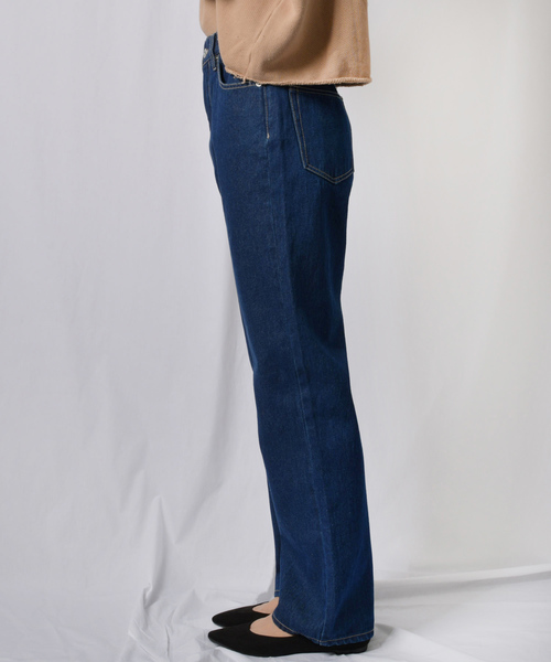 Ambre Neige（アンブルネージュ）の「ストレートデニム【WEB/EC限定商品】（デニムパンツ・レディース・ネイビー/サックスブルー・SMALL/MEDIUM/LARGE）」の20枚目の写真