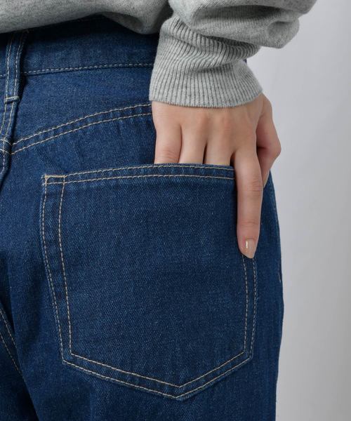 Ambre Neige（アンブルネージュ）の「ストレートデニム【WEB/EC限定商品】（デニムパンツ・レディース・ネイビー/サックスブルー・SMALL/MEDIUM/LARGE）」の22枚目の写真