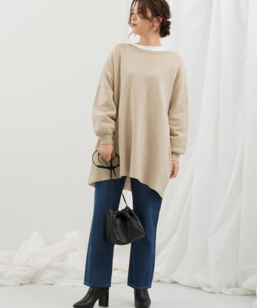 Ambre Neige（アンブルネージュ）の「ストレートデニム【WEB/EC限定商品】（デニムパンツ・レディース・ネイビー/サックスブルー・SMALL/MEDIUM/LARGE）」の7枚目の写真