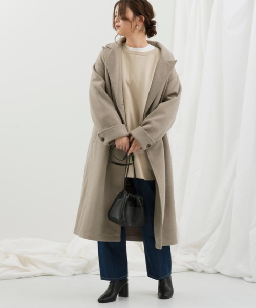 Ambre Neige（アンブルネージュ）の「ストレートデニム【WEB/EC限定商品】（デニムパンツ・レディース・ネイビー/サックスブルー・SMALL/MEDIUM/LARGE）」の11枚目の写真