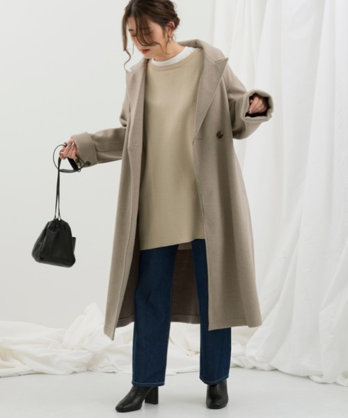 Ambre Neige（アンブルネージュ）の「ストレートデニム【WEB/EC限定商品】（デニムパンツ・レディース・ネイビー/サックスブルー・SMALL/MEDIUM/LARGE）」の12枚目の写真