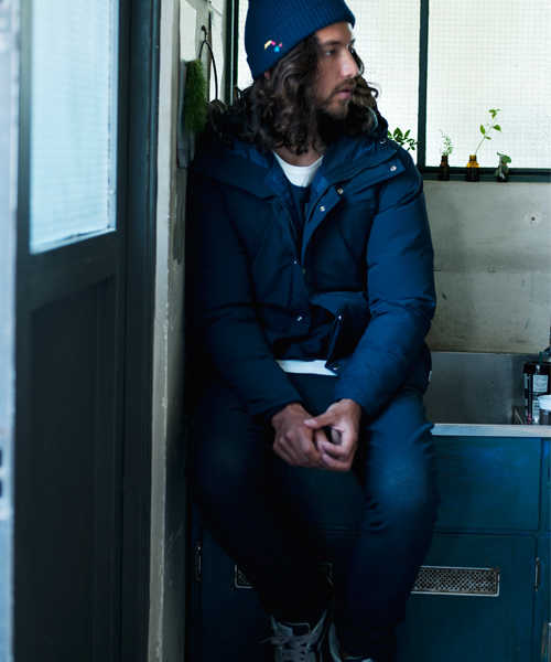 rehacer(レアセル)の「Wind Down Jacket(ダウンジャケット/コート・メンズ・ネイビー/ブラック/カーキ・SMALL/MEDIUM/LARGE)」の9枚目の写真