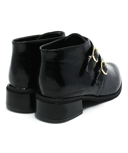 WEGO(ウィゴー)の「WEGO/ダブルモンクシューズ(ドレスシューズ・レディース・ブラック・24.5/23.5)」の3枚目の写真