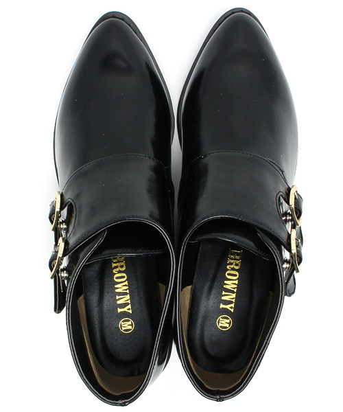 WEGO(ウィゴー)の「WEGO/ダブルモンクシューズ(ドレスシューズ・レディース・ブラック・24.5/23.5)」の8枚目の写真