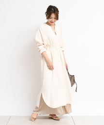 DouDou | ドルマンロングコート(ステンカラーコート)