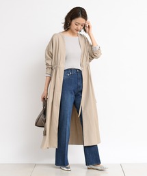 DouDou | ドルマンロングコート(ステンカラーコート)