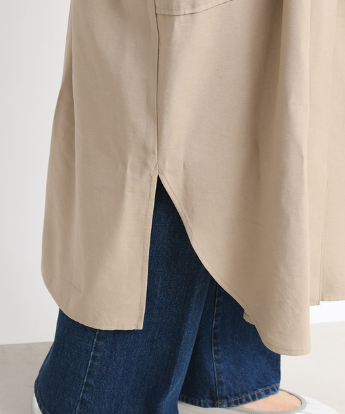 DouDou(ドゥドゥ)の「ドルマンロングコート(ステンカラーコート・レディース・オフホワイト/カーキ/ブルー・FREE)」の18枚目の写真