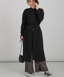 Ambre Neige | バンドカラーロングシャツワンピース【WEB/EC限定商品】(ワンピース)