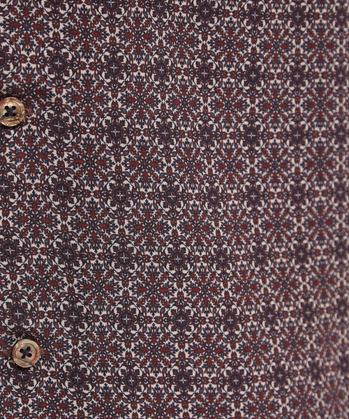 RECENCY OF MINE（リーセンシー オブ マイン）の「【Recency of Mine】ヴィスコース モザイクプリント 半袖 シャツ（シャツ/ブラウス・メンズ・エンジ・44/46/48）」の9枚目の写真