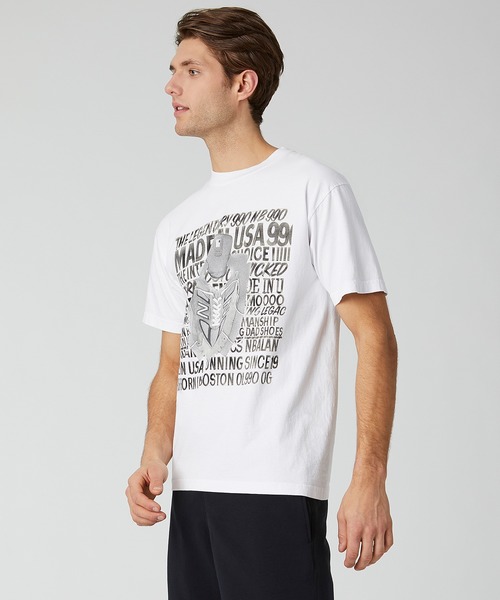 NEW BALANCE(ニューバランス)の「NBアスレチックスケンジバタフライショートスリーブ Tシャツ(Tシャツ/カットソー・メンズ・ホワイト/ブラック・SMALL/MEDIUM/LARGE/X-LARGE/XX-LARGE)」の2枚目の写真