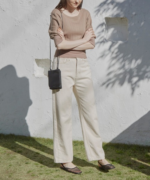 VANNIE U（ヴァニーユー）の「バックオープンカットソー（Tシャツ/カットソー・レディース・ライトホワイト/モカ/ベージュ・FREE）」の11枚目の写真