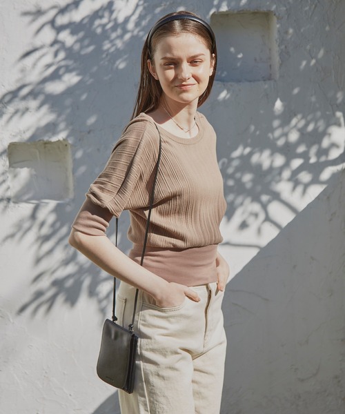 VANNIE U（ヴァニーユー）の「バックオープンカットソー（Tシャツ/カットソー・レディース・ライトホワイト/モカ/ベージュ・FREE）」の16枚目の写真