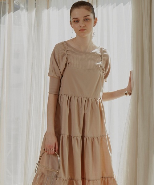 VANNIE U（ヴァニーユー）の「バックオープンカットソー（Tシャツ/カットソー・レディース・ライトホワイト/モカ/ベージュ・FREE）」の4枚目の写真