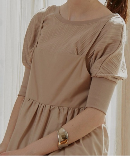 VANNIE U（ヴァニーユー）の「バックオープンカットソー（Tシャツ/カットソー・レディース・ライトホワイト/モカ/ベージュ・FREE）」の8枚目の写真