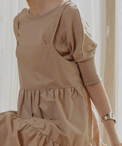 VANNIE U（ヴァニーユー）の「バックオープンカットソー（Tシャツ/カットソー・レディース・ライトホワイト/モカ/ベージュ・FREE）」の7枚目の写真