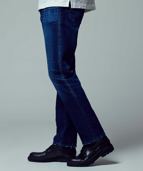 BACK NUMBER（バックナンバー）の「【BACK NUMBER】「和紙デニム」ストレートデニムパンツ / 吸水速乾（デニムパンツ・メンズ・ライトインディゴブルー/ノンウォッシュ/ダークインディゴブルー・31inch/32inch/34inch/36inch/30inch/33inch/28inch/29inch）」の21枚目の写真