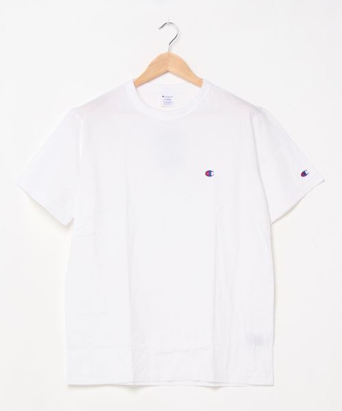 Champion(チャンピオン)の「CHAMPION/チャンピオン C3-P300 ベーシック半袖Tシャツ(Tシャツ/カットソー・メンズ・ピンク/ホワイト/ミント/ブラック/ネイビー/カーキオリーブ/グレー/イエロー・XXL/XL/L/M/S/3L)」の2枚目の写真