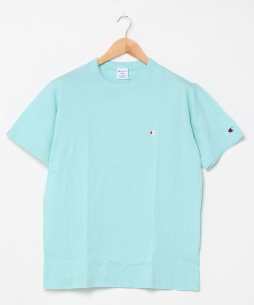 Champion(チャンピオン)の「CHAMPION/チャンピオン C3-P300 ベーシック半袖Tシャツ(Tシャツ/カットソー・メンズ・ピンク/ホワイト/ミント/ブラック/ネイビー/カーキオリーブ/グレー/イエロー・XXL/XL/L/M/S/3L)」の4枚目の写真
