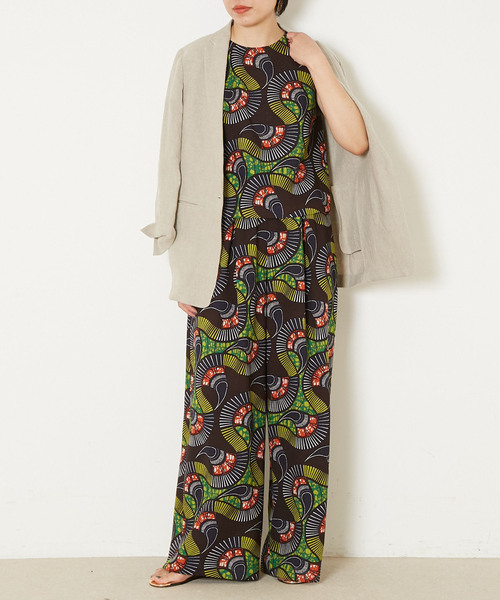 Liesse(リエス)の「アフリカンプリントブラウス(シャツ/ブラウス・レディース・ピンク/グリーン・FREE)」の4枚目の写真