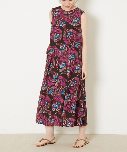 Liesse(リエス)の「アフリカンプリントブラウス(シャツ/ブラウス・レディース・ピンク/グリーン・FREE)」の5枚目の写真