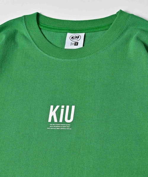 KiU(キウ)の「ベーシック ロング Tシャツ / LIMITED(Tシャツ/カットソー・メンズ・ブラック/ネイビー/オフホワイト/グリーン・X-LARGE/MEDIUM/LARGE/SMALL)」の8枚目の写真