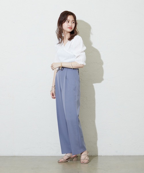 mystic - mystic 小花パフブラウス mystic（ミスティック）の「小花パフブラウス（シャツ/ブラウス