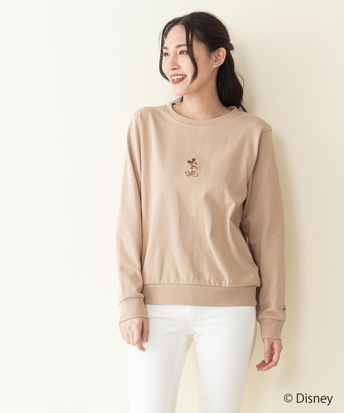 セール Disney ディズニー キャラクター刺繍 プリントロンｔ トレーナー Tシャツ カットソー Disney ディズニー のファッション通販 Zozotown