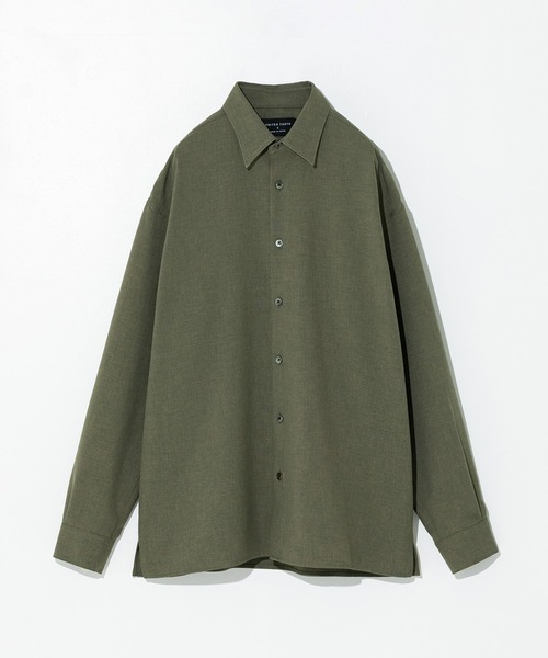 UNITED TOKYO（ユナイテッドトウキョウ）の「ボイルロングスリーブシャツ（シャツ/ブラウス・メンズ・ブラック/オフホワイト/ブルー/グレイッシュベージュ/カーキ/ダークグレー/ネイビー・1/2/3/4）」の5枚目の写真