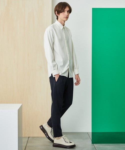 UNITED TOKYO（ユナイテッドトウキョウ）の「ボイルロングスリーブシャツ（シャツ/ブラウス・メンズ・ブラック/オフホワイト/ブルー/グレイッシュベージュ/カーキ/ダークグレー/ネイビー・1/2/3/4）」の17枚目の写真