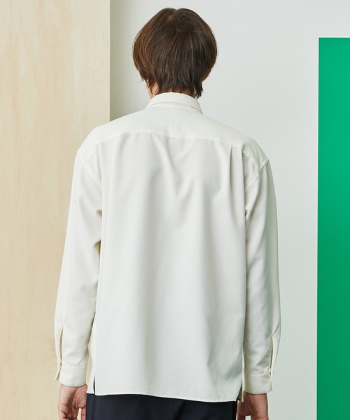 UNITED TOKYO（ユナイテッドトウキョウ）の「ボイルロングスリーブシャツ（シャツ/ブラウス・メンズ・ブラック/オフホワイト/ブルー/グレイッシュベージュ/カーキ/ダークグレー/ネイビー・1/2/3/4）」の20枚目の写真