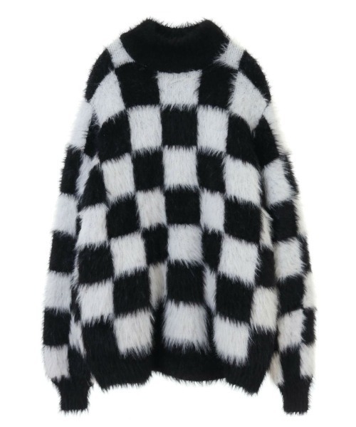 Candy Stripper(キャンディストリッパー)の「FLUFFY PATTERN ニット(ニット/セーター・レディース・レッド/レオパード/ピンク/ブラック・2)」の1枚目の写真