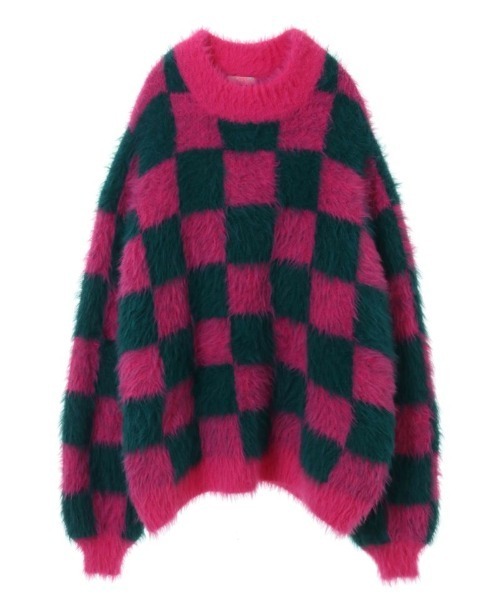 Candy Stripper(キャンディストリッパー)の「FLUFFY PATTERN ニット(ニット/セーター・レディース・レッド/レオパード/ピンク/ブラック・2)」の9枚目の写真