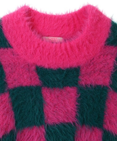 Candy Stripper(キャンディストリッパー)の「FLUFFY PATTERN ニット(ニット/セーター・レディース・レッド/レオパード/ピンク/ブラック・2)」の11枚目の写真