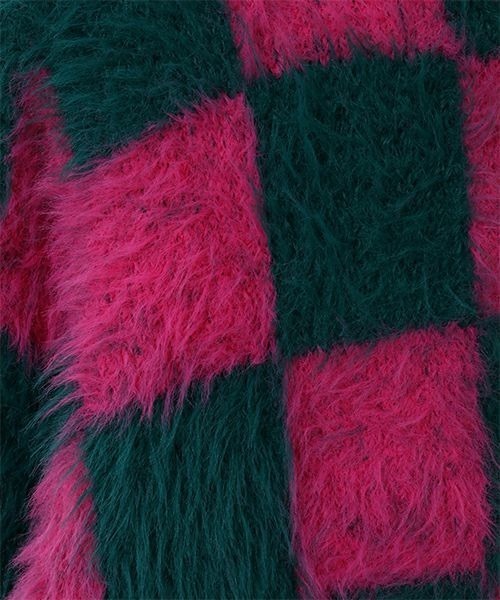 Candy Stripper(キャンディストリッパー)の「FLUFFY PATTERN ニット(ニット/セーター・レディース・レッド/レオパード/ピンク/ブラック・2)」の14枚目の写真