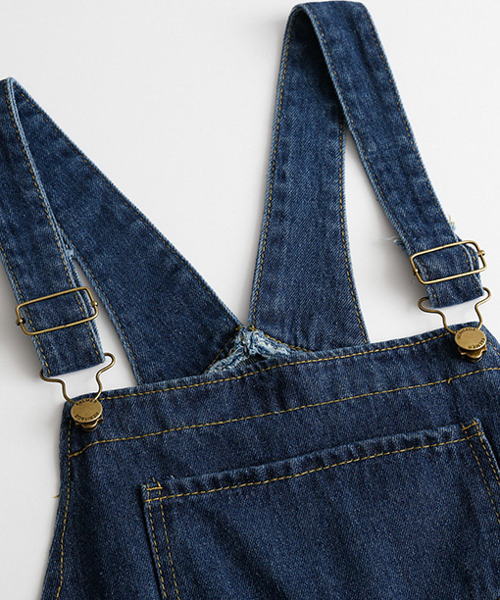 SUGAR BISKET（シュガービスケット）の「デニムスカートサロペット（サロペット/オーバーオール・レディース・ライトブルー/ダークブルー/オリーブ/ブラック/ベージュ・L/M）」の10枚目の写真