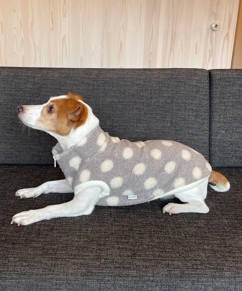 Best Friends（ベストフレンズ）の「Best Friends ベストフレンズ：水玉ボアベスト（ペットウェア・レディース・ブラック/ピンク/アイボリー/グレー/ベージュ/ホワイト/イエロー・S/L/XXL/M/XL）」の4枚目の写真