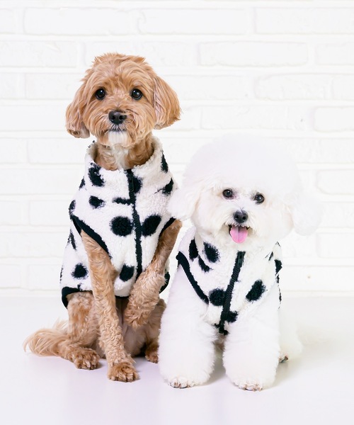 Best Friends（ベストフレンズ）の「Best Friends ベストフレンズ：水玉ボアベスト（ペットウェア・レディース・ブラック/ピンク/アイボリー/グレー/ベージュ/ホワイト/イエロー・S/L/XXL/M/XL）」の11枚目の写真