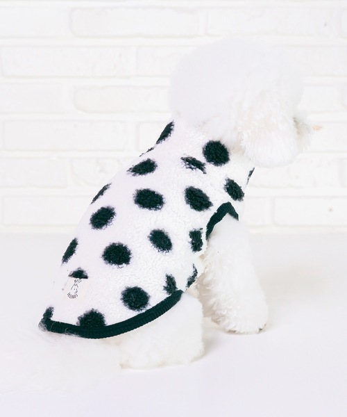 Best Friends（ベストフレンズ）の「Best Friends ベストフレンズ：水玉ボアベスト（ペットウェア・レディース・ブラック/ピンク/アイボリー/グレー/ベージュ/ホワイト/イエロー・S/L/XXL/M/XL）」の14枚目の写真