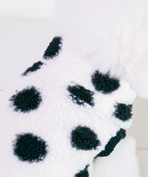 Best Friends（ベストフレンズ）の「Best Friends ベストフレンズ：水玉ボアベスト（ペットウェア・レディース・ブラック/ピンク/アイボリー/グレー/ベージュ/ホワイト/イエロー・S/L/XXL/M/XL）」の16枚目の写真