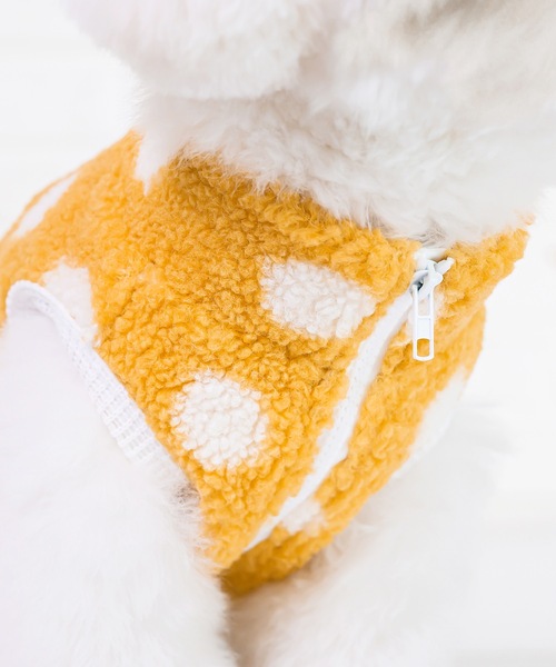 Best Friends（ベストフレンズ）の「Best Friends ベストフレンズ：水玉ボアベスト（ペットウェア・レディース・ブラック/ピンク/アイボリー/グレー/ベージュ/ホワイト/イエロー・S/L/XXL/M/XL）」の22枚目の写真