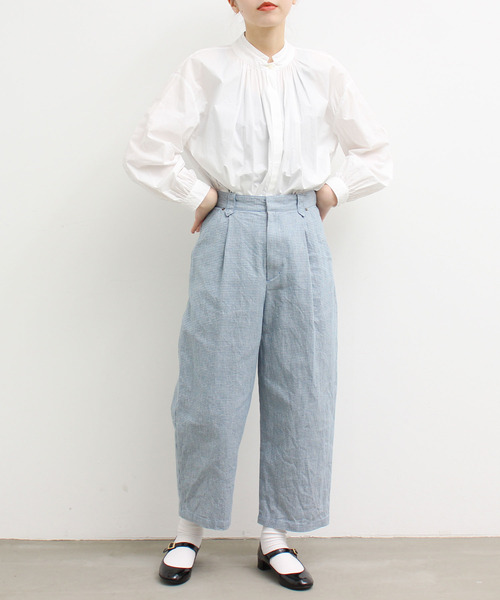 アトリエドゥサボン千鳥デニム 