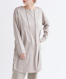 DouDou | ラウンドヘムチュニックT2(Tシャツ/カットソー)