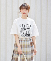 CUBE SUGAR | 天竺 パッケージ プリント クルーネック(Tシャツ/カットソー)