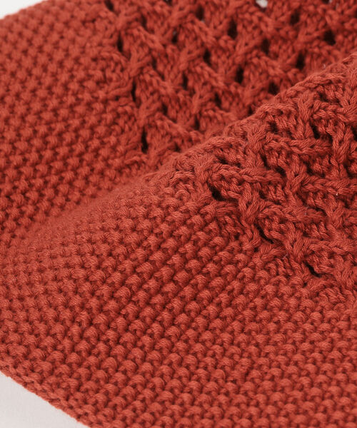 Ray BEAMS（レイビームス）の「Ray BEAMS / サマー ニットキャップ（ハット・レディース・ブラック/オレンジ/オリーブ・ONE SIZE）」の6枚目の写真