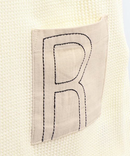 RADCHAP（ラッドチャップ）の「配色ステッチワッフル長袖Tシャツ（Tシャツ/カットソー・キッズ・チャコールグレー/アイボリー/キャメル・110cm/130cm/120cm/150cm/100cm/140cm/90cm）」の13枚目の写真