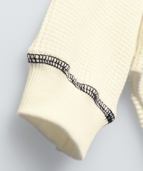 RADCHAP（ラッドチャップ）の「配色ステッチワッフル長袖Tシャツ（Tシャツ/カットソー・キッズ・チャコールグレー/アイボリー/キャメル・110cm/130cm/120cm/150cm/100cm/140cm/90cm）」の16枚目の写真