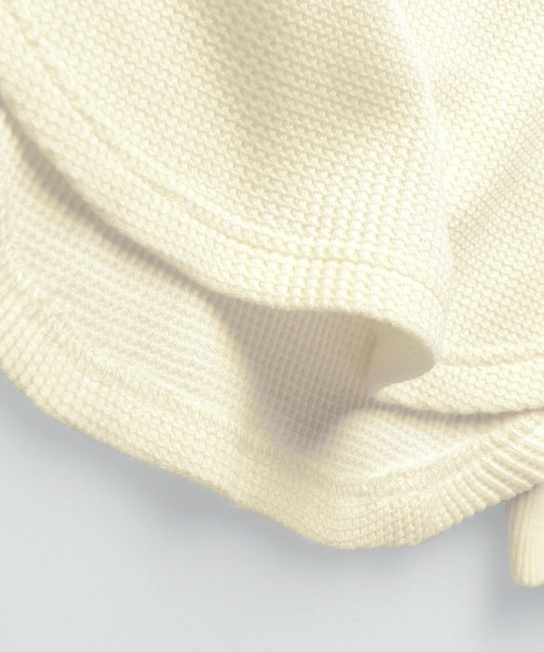 RADCHAP（ラッドチャップ）の「配色ステッチワッフル長袖Tシャツ（Tシャツ/カットソー・キッズ・チャコールグレー/アイボリー/キャメル・110cm/130cm/120cm/150cm/100cm/140cm/90cm）」の8枚目の写真