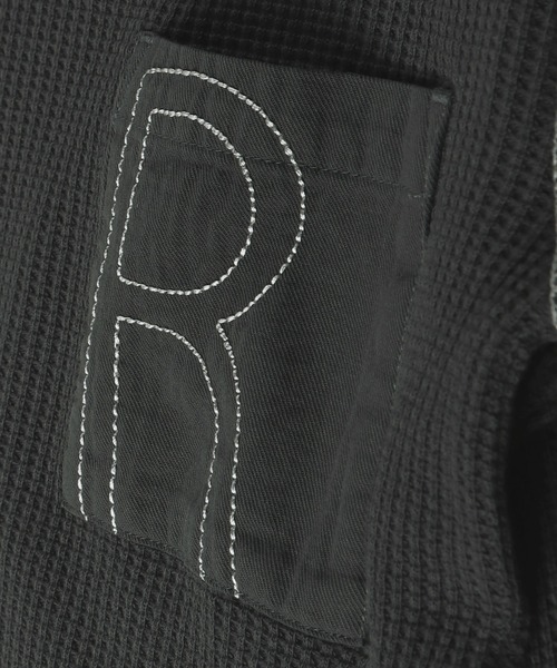 RADCHAP（ラッドチャップ）の「配色ステッチワッフル長袖Tシャツ（Tシャツ/カットソー・キッズ・チャコールグレー/アイボリー/キャメル・110cm/130cm/120cm/150cm/100cm/140cm/90cm）」の11枚目の写真