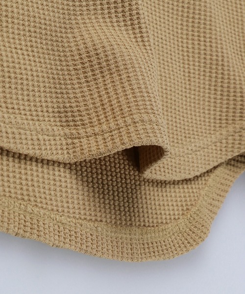 RADCHAP（ラッドチャップ）の「配色ステッチワッフル長袖Tシャツ（Tシャツ/カットソー・キッズ・チャコールグレー/アイボリー/キャメル・110cm/130cm/120cm/150cm/100cm/140cm/90cm）」の20枚目の写真